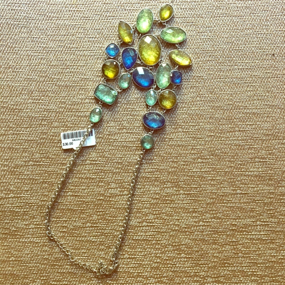 Green and Blue Glass Necklace